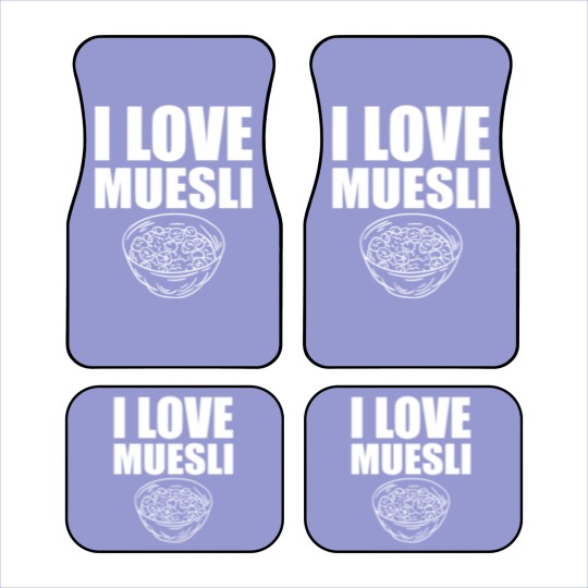 Discover I Love Muesli Car Mats