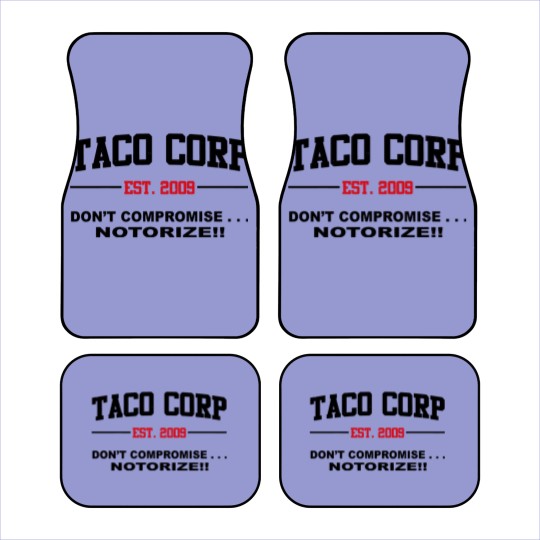 Discover TACO CORP 2009 Car Mats - Taco the league tv show