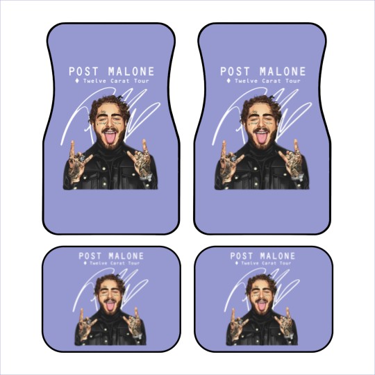 Discover Post Malone 12 Carat Tour Car Mats -  Signed Signature Version - Post Malone Unisex Car Mats Car Mats