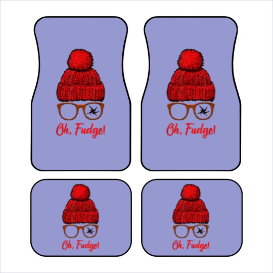 Discover Oh Fudge Funny Christmas Candies Geek Nerd Car Mats
