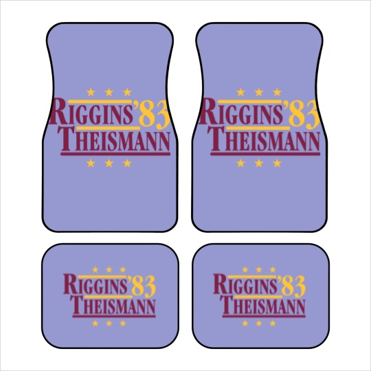 Discover Riggins & Theismann '83 Car Mats, Football Legends For President Fan Car Mats