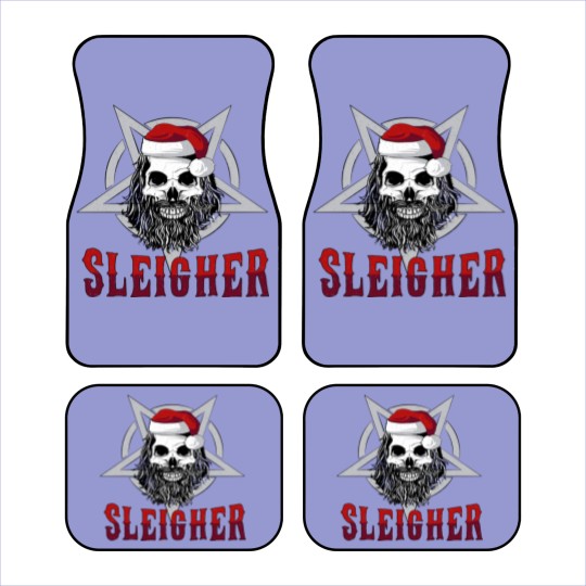 Discover Sleigher Heavy Metal Slayer Christmas Car Mats