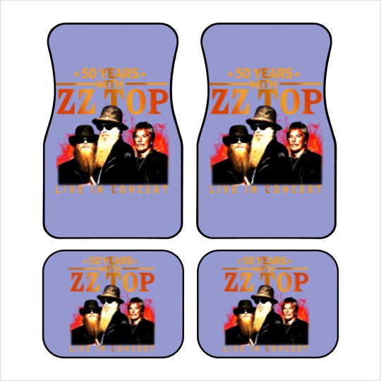 Discover ZZ Top 50 Years Live In Concert The Memories Car Mats, ZZ Top Car Mats
