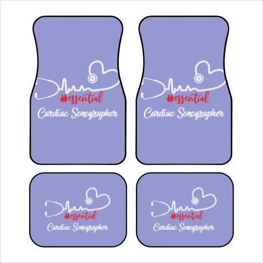 Discover Essential Cardiac Sonographer Heartbeat Gift For N Car Mats