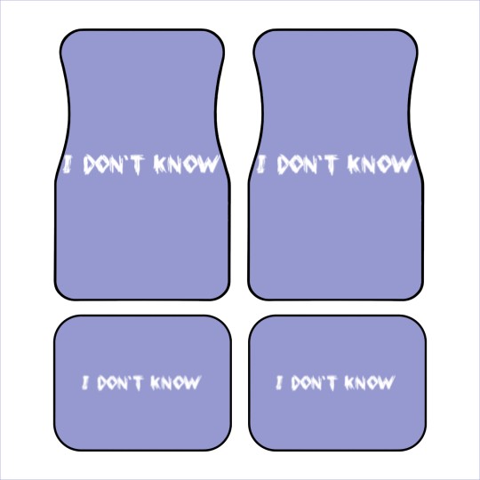 Discover I don't know Car Mats