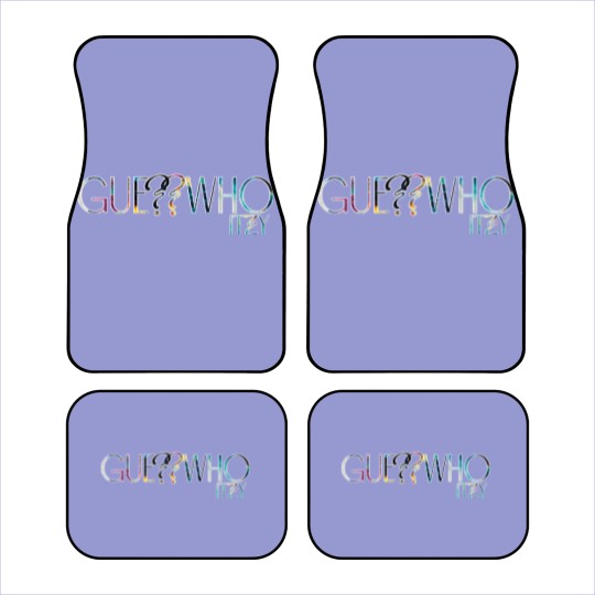 Discover ITZY Guess Who Logo Abstract Car Mats