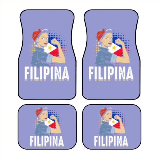 Discover Proud Filipina Woman Girl Philippines Flag Car Mats