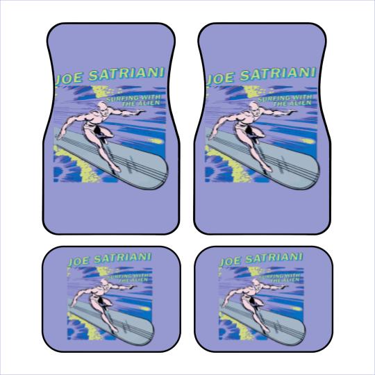 Discover joe satriani surfing with the alien red guitar god Car Mats
