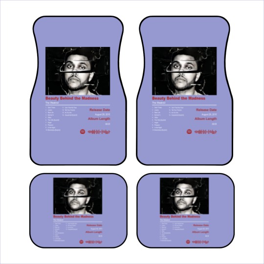 Discover Weeknds Beauty Behind the Madness Album Car Mats, Weeknds Retro Vintage