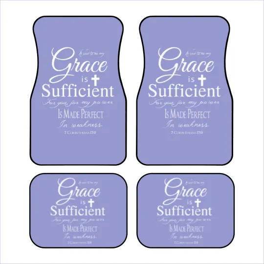 Discover my grace is sufficient power in weakness 2 corinthians 12 9 t Car Mats
