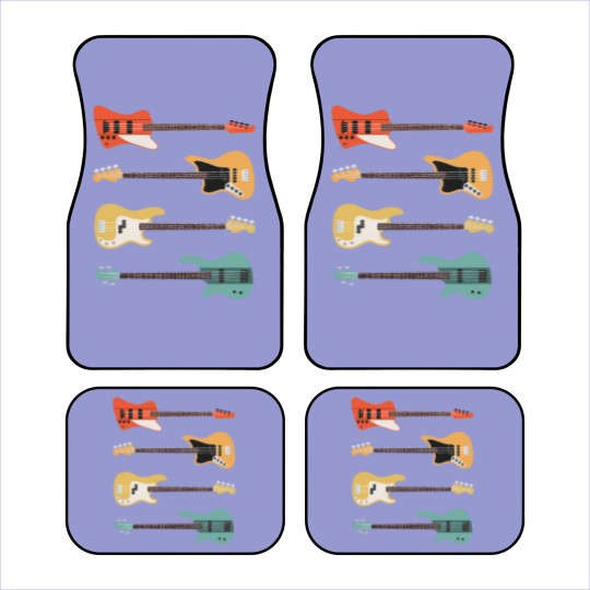 Discover Vintage Bass Guitar - Bassist Rock Music Band Gift Car Mats