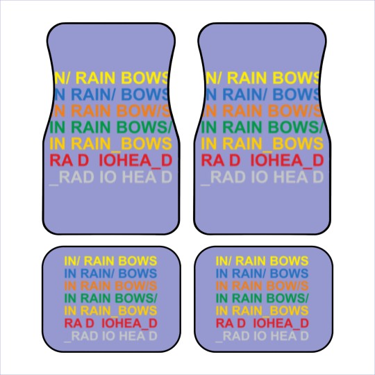 Discover beautiful in rainbows RADIOHEADs Car Mats