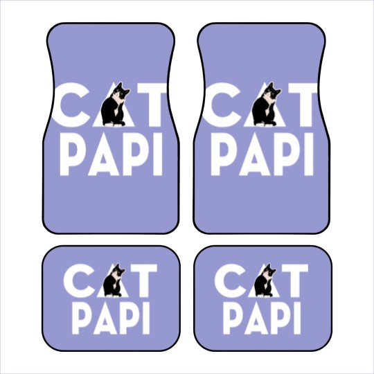 Discover Men's Cat Dad Car Mats for Daddy Funny Father's Day Car Mats Gift PAPI - Mens Cat Dad - Car Mats