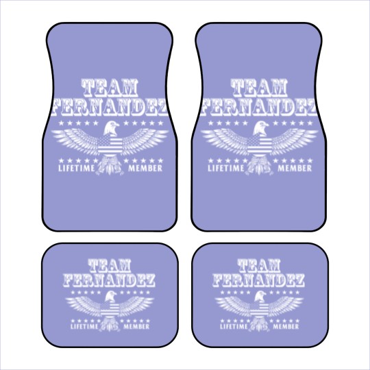 Discover Team Fernandez Last Name Surname Pride Car Mats