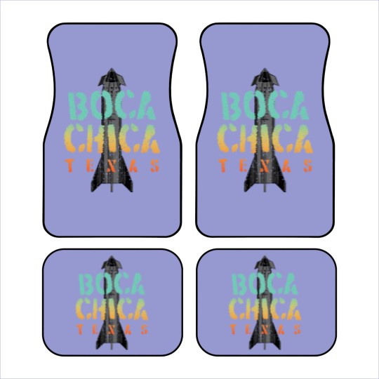 Discover Boca Chica Texas Starship Cool Retro Car Mats