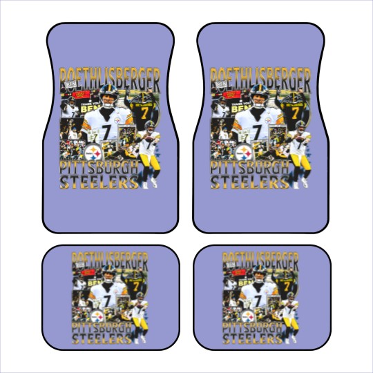 Discover Vintage 90s Graphic Style Ben Roethlisberger Car Mats, Ben Roethlisberger Vintage Car Mats, American Football Gift