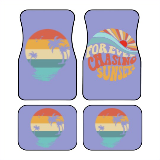 Discover Forever Chasing Sunsets Car Mats, Retro Summer Car Mats, Summer Vibes Car Mats, Beach Car Mats, Vacation Car Mats, Summer Vacation Car Mats, Trendy Car Mats