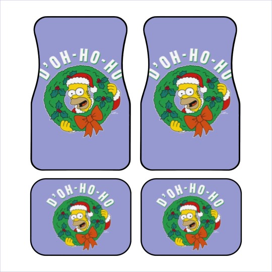 Discover The Simpsons Christmas Santa Homer D'Oh-Ho-Ho Alt Car Mats