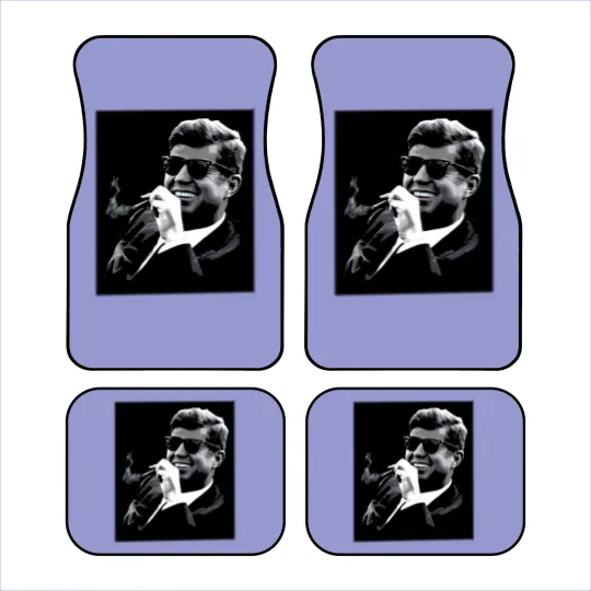 Discover John F. Kennedy Cigar & Sunglasses Car Mats