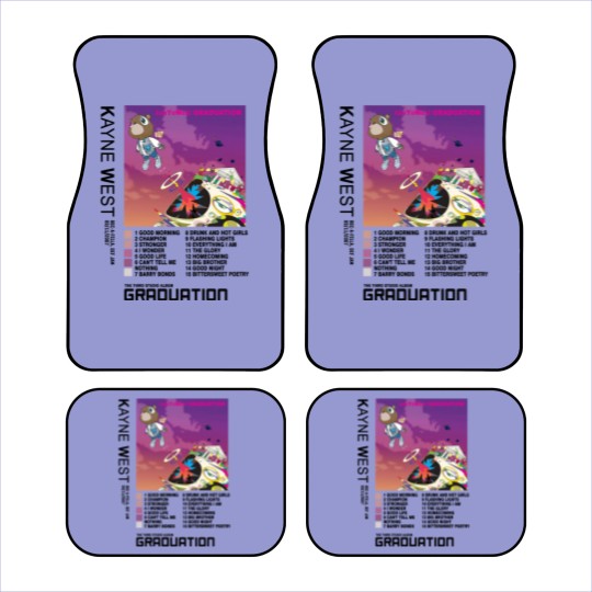 Discover NEW Kanye West Graduation Car Mats, Kanye West Car Mats