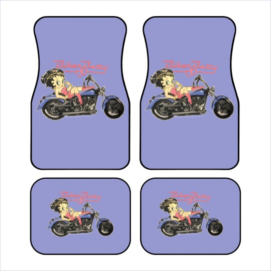 Discover 1993 Biker Betty Boop vintage motorcycle Car Mats Car Mats