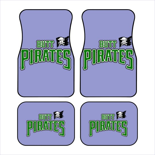 Discover Butt Pirates Green - Butt Purates - Car Mats