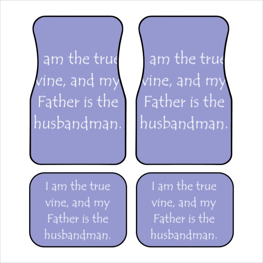 Discover Scripture Quote John 15 1 Car Mats