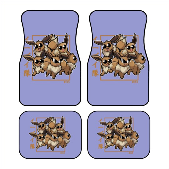 Discover Eevee Squad PKM Car Mats Graphic Car Mats,  Adult Men Unisex Game Cartoon Anime Japanese Umbreo Car Mats
