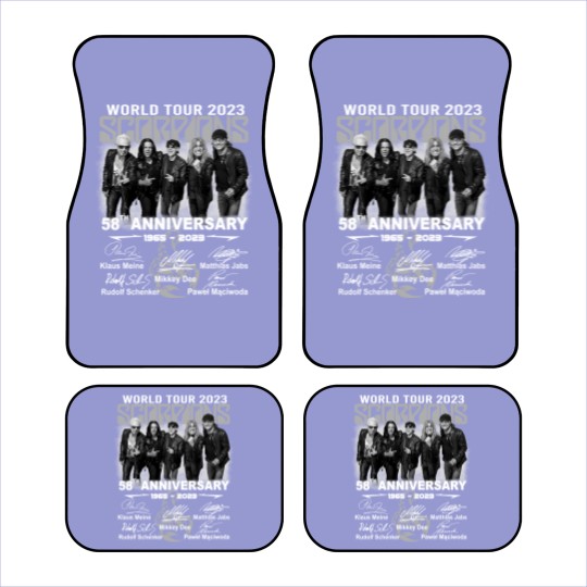 Discover 58TH ANNIVERSARY Scorpions world tour 2023 Car Mats, Scorpions Car Mats