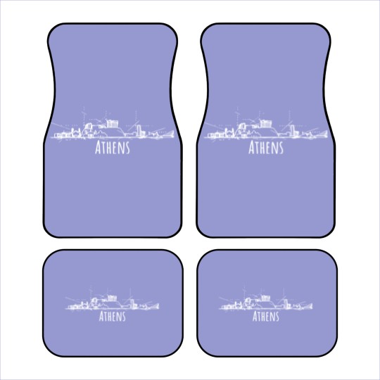 Discover Athens city skyline Cool Greece souvenir Car Mats