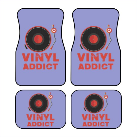 Discover Vinyl Addict Car Mats for Vinyl Turntable DJs Car Mats