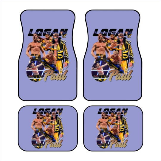 Discover Vintage 90s Graphic Style Logan Paul Car Mats, Logan Paul Vintage Car Mats Professional Wrestler Gift