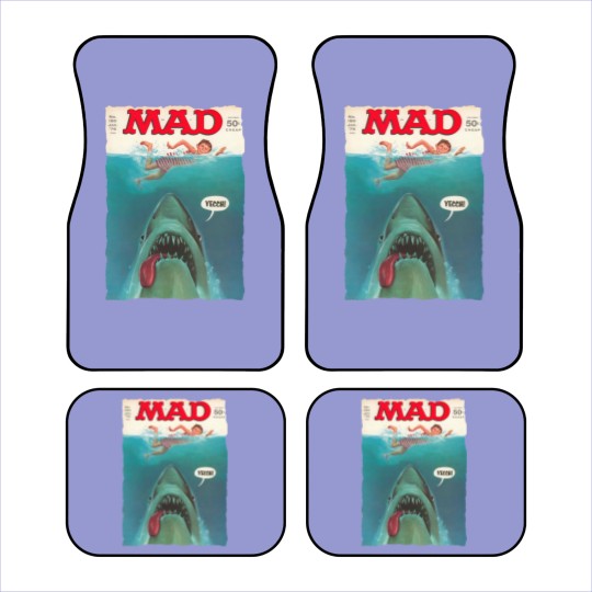 Discover Mad Magazine Jaws Cover Deep Sea Funny Super Cool Best Gift Top Car Mats Car Mats