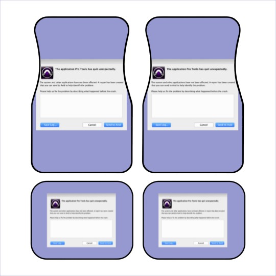Discover Pro Tools has Quit Unexpectedly Merchandise Car Mats