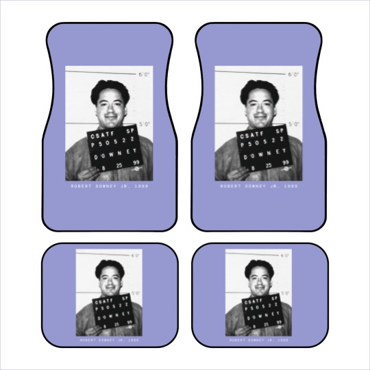 Discover Robert Downey Jr. 1999 Actor Mugshot Car Mats