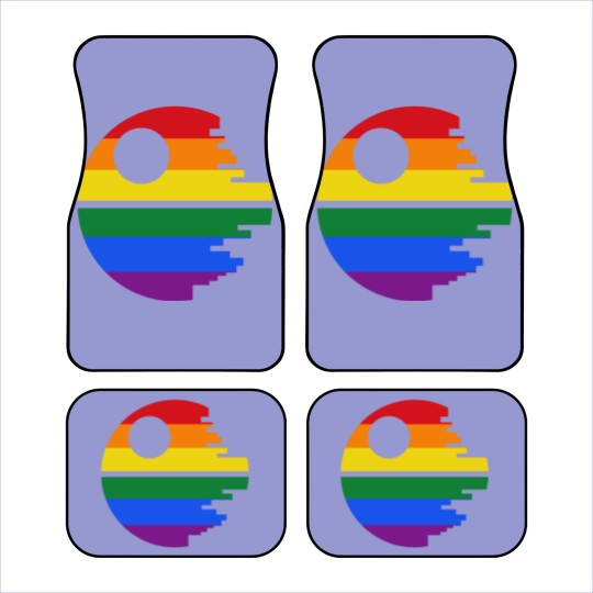 Discover Rainbow Death Star Car Mats