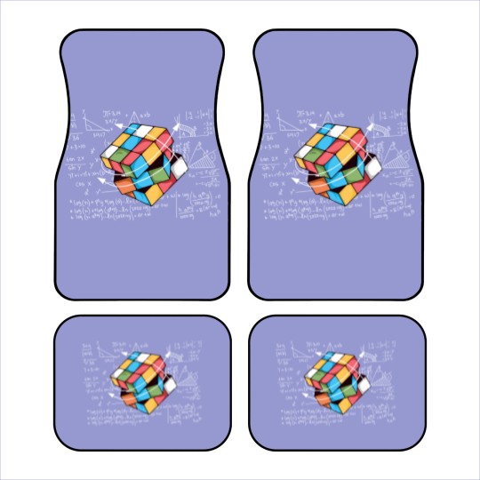 Discover Colorful Rubiks Cube Car Mats, Cube Game Math Car Mats, Rubiks Lover Car Mats