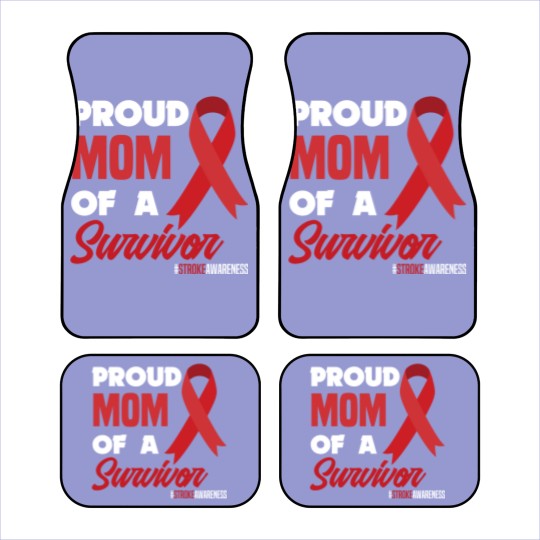 Discover Proud Mom Of A Survivor Stroke Awareness Car Mats