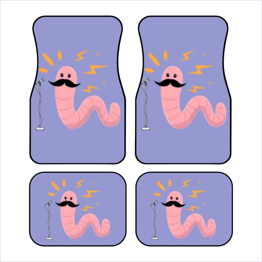 Discover Worm with a Mustache, Vanderpump Rules, Scandoval, Pump Rules, VPR, Sandoval Car Mats, Funny Car Mats