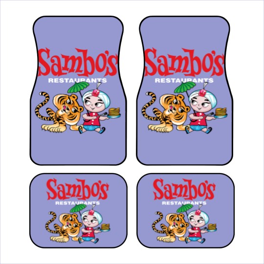 Discover Sambo's Restaurant Logo with Sambo and Tiger Car Mats