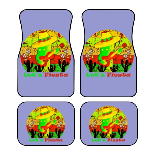 Discover Lets Fiesta Cinco De Mayo Mexican Guitar Cactus Car Mats