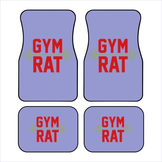Discover Gym Rat Weights Red Car Mats
