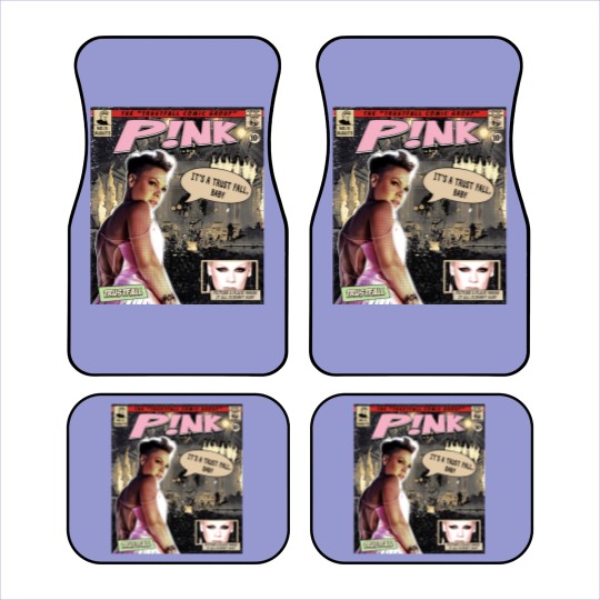 Discover P!nk Comic Car Mats, P!nk Trustfall World Tour Album Graphic Car Mats