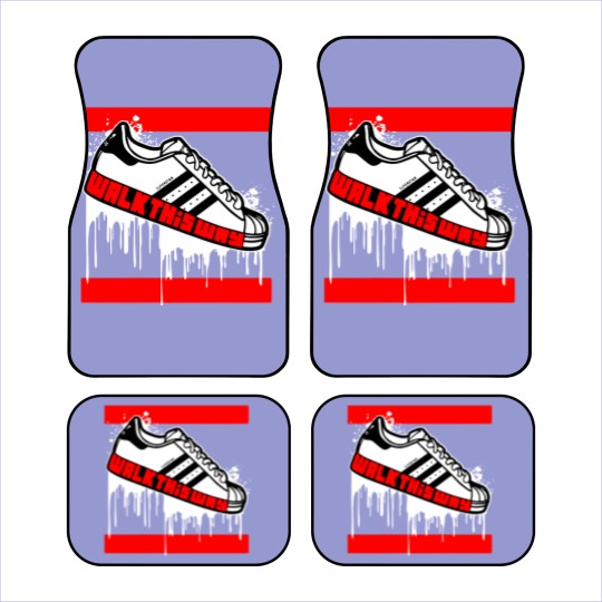 Discover Walk This Way Drip: Men's Graphic Car Mats