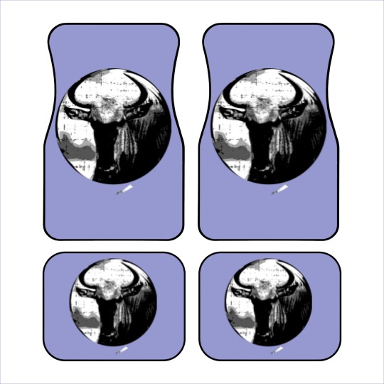 Discover Wildebeest GNU Wildlife Animal Safari Antelope Car Mats