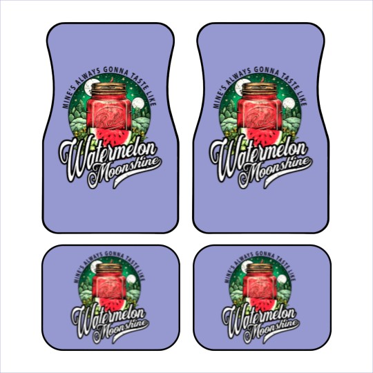 Discover Watermelon Moonshine Retro Country Music Car Mats
