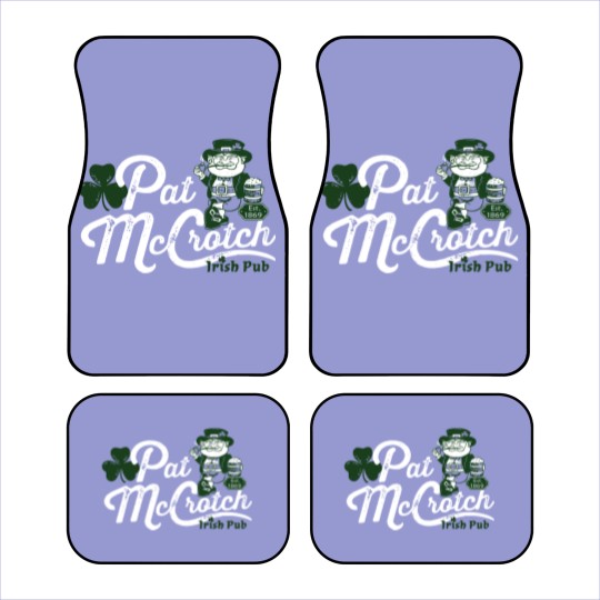 Discover Pats Mccrotch Irish Pub Leprechaun Funny St Patricks Day Car Mats