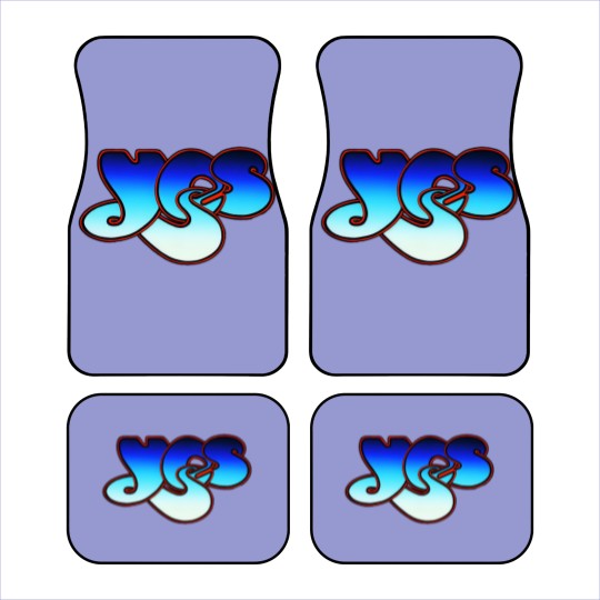 Discover Blue Yes Logo Car Mats