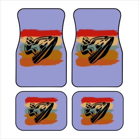 Discover Jetski Seadoo Retro Art Gift Car Mats