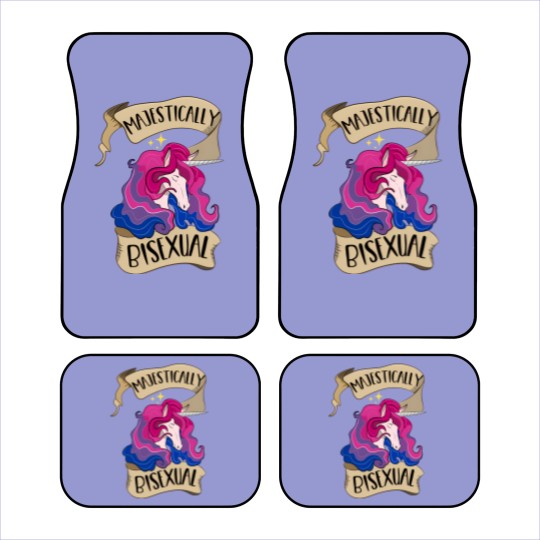 Discover Majestically Bisexual Unicorn - Bisexual Pride - Car Mats